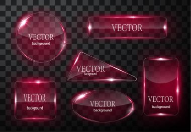 Cam vektör düğmesi düzlemi. Kolay düzenlenebilir arkaplan