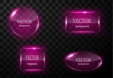 Cam vektör düğmesi düzlemi. Kolay düzenlenebilir arkaplan