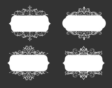 Eski stil etiketi vektör çizim