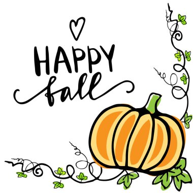 Sonbahar sonbahar tebrik kartı