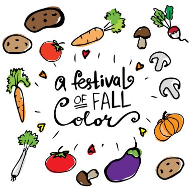 Sonbahar sonbahar tebrik kartı