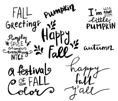 Sonbahar sonbahar tebrik kartı