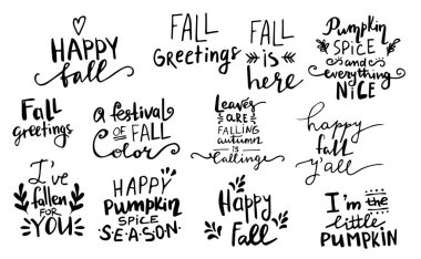 Sonbahar sonbahar tebrik kartı