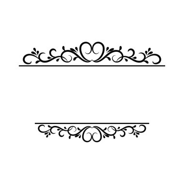 Vintage vektör girdap çerçeve