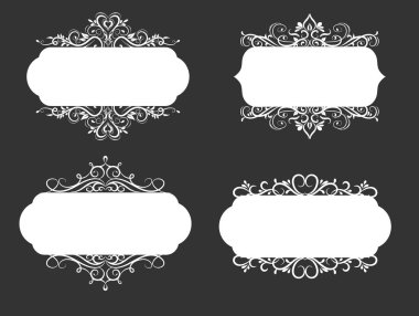 Eski stil etiketi vektör çizim