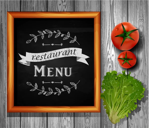 Restoran menü Yönetim Kurulu restoran menü ilan panosu — Stok Vektör