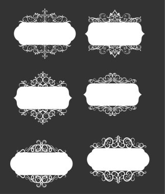 Eski stil etiketi vektör çizim