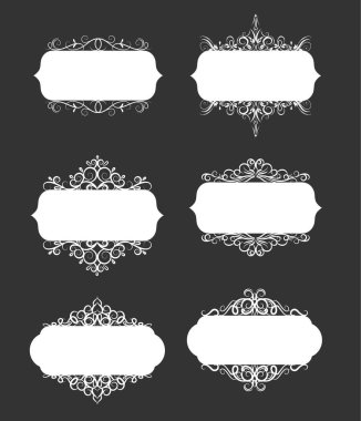 Eski stil etiketi vektör çizim