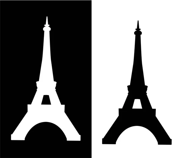 Illustration vectorielle isolée de la tour Eiffel — Image vectorielle