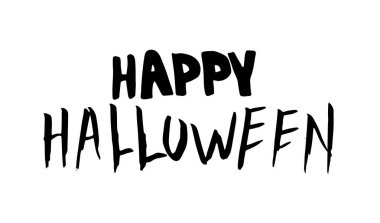 Cadılar Bayramınız Kutlu Olsun. Yaratıcı Hat el çekilmiş