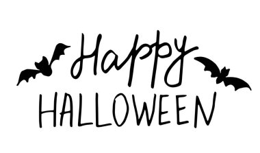 Cadılar Bayramınız Kutlu Olsun. Yaratıcı Hat el çekilmiş