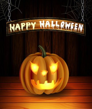 Cadılar Bayramı Balkabağı ısı ile gerçekçi. Beyaz izole.