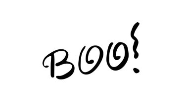 Mürekkep el boo yazı. Modern fırça hat