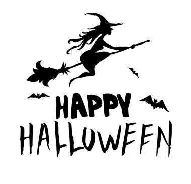 Cadılar Bayramınız Kutlu Olsun. Yaratıcı Hat el çekilmiş