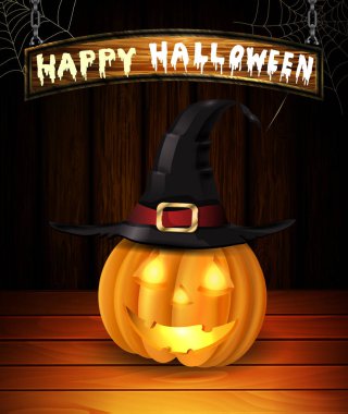 Cadılar Bayramı Balkabağı ısı ile gerçekçi. Beyaz izole.