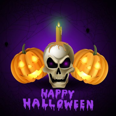 Korkunç Jack O Lantern halloween kabaklar
