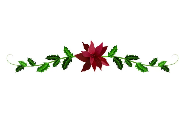 Kerstdecoratie geïsoleerd — Stockvector