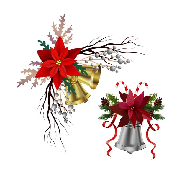 Éléments de Noël pour vos créations — Image vectorielle