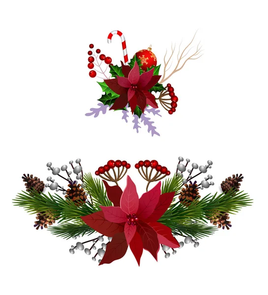 Éléments de Noël pour vos créations — Image vectorielle