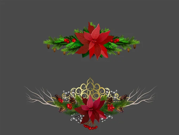 Christmas elements for your designs — Stock Vector