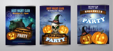 Halloween pumpkins ile dikey arka plan