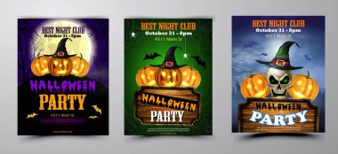 Halloween pumpkins ile dikey arka plan