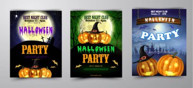 Halloween pumpkins ile dikey arka plan