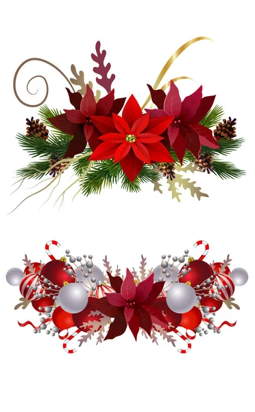 クリスマス飾りセット — ストックベクタ