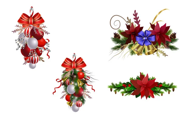 Set de decoración de Navidad — Archivo Imágenes Vectoriales