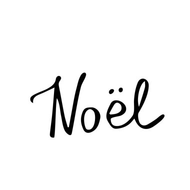 El yazısıyla yazılmış Noel yazı kümesi