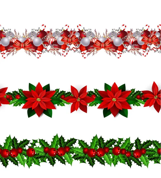 Weihnachtliche Elemente für Ihre Entwürfe — Stockvektor