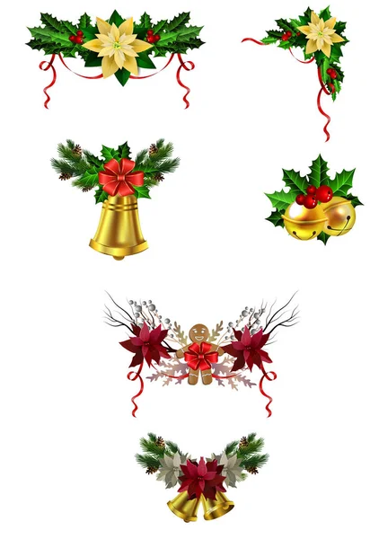 Christmas element för din design — Stock vektor