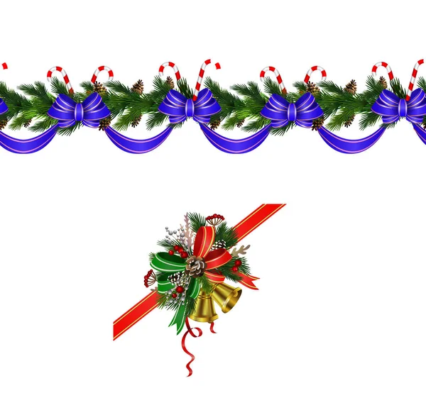 Kerstmis elementen voor uw ontwerpen — Stockvector