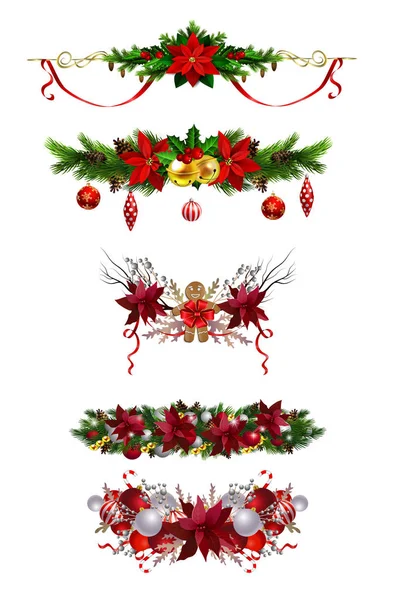 Christmas elements for your designs — Stock Vector