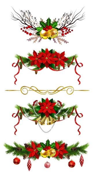 Christmas elements for your designs — Stock Vector