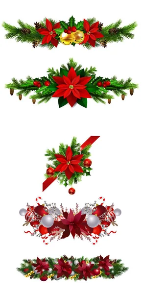 あなたのデザインのクリスマス要素 — ストックベクタ