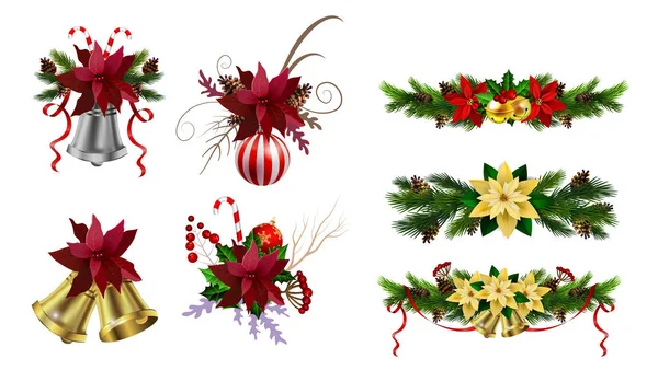 Éléments de Noël pour vos créations — Image vectorielle