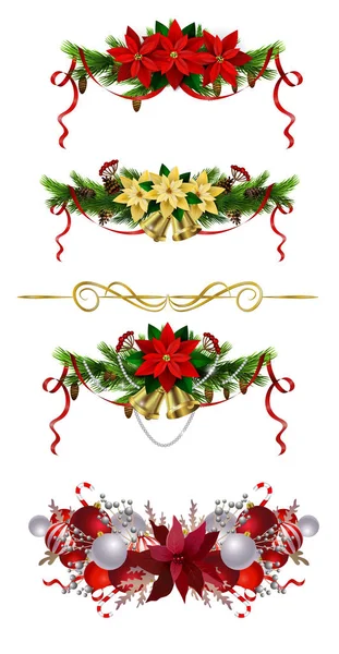 あなたのデザインのクリスマス要素 — ストックベクタ