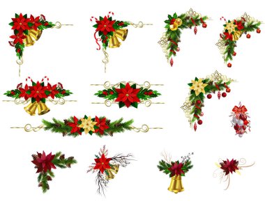 Noel öğeleri tasarımlarınız için