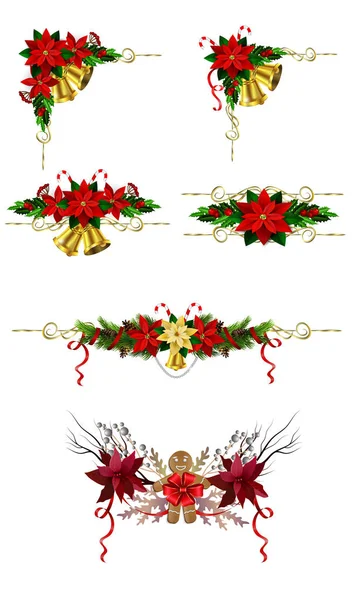 Christmas elements for your designs — Stock Vector