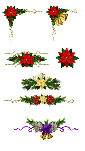 Christmas elements for your designs — Stock Vector