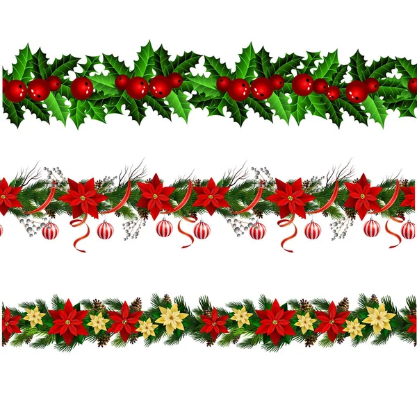 Weihnachtliche Elemente für Ihre Entwürfe — Stockvektor