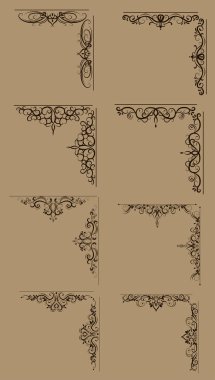 Girdap çiçek tasarım kümesi