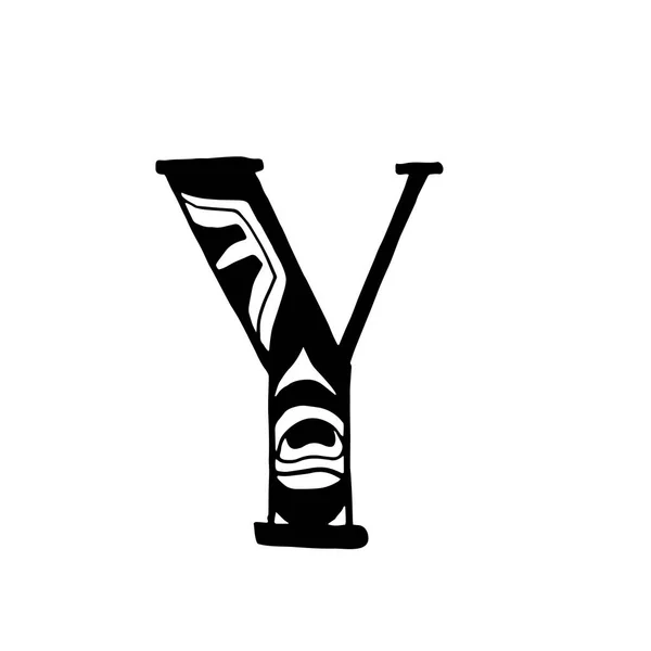 Vector hand drawn typeface — Stock Vector
