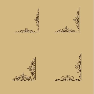 Girdap çiçek tasarım kümesi