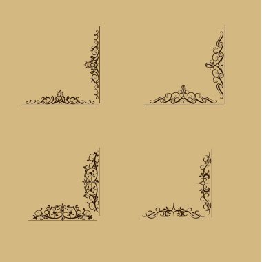 Girdap çiçek tasarım kümesi