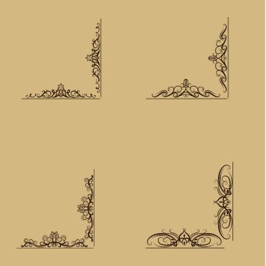 Girdap çiçek tasarım kümesi