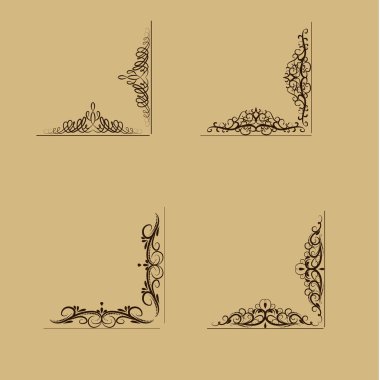 Girdap çiçek tasarım kümesi