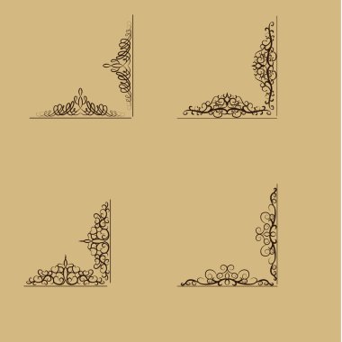 Girdap çiçek tasarım kümesi