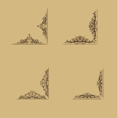 Girdap çiçek tasarım kümesi